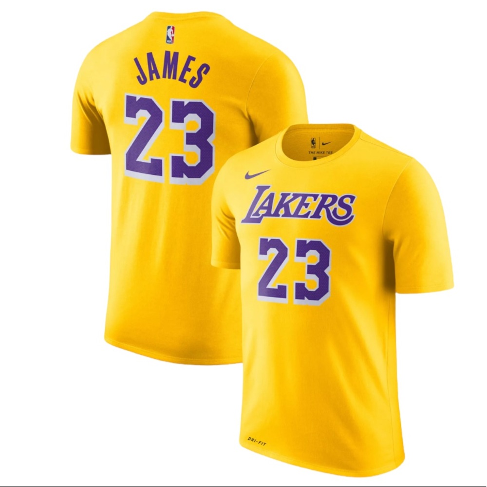 Nike Los Angeles Lakers LeBron James Dri-FIT T-shirt Sz S